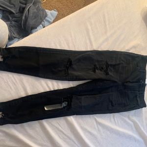 American Eagle ripped black jeans